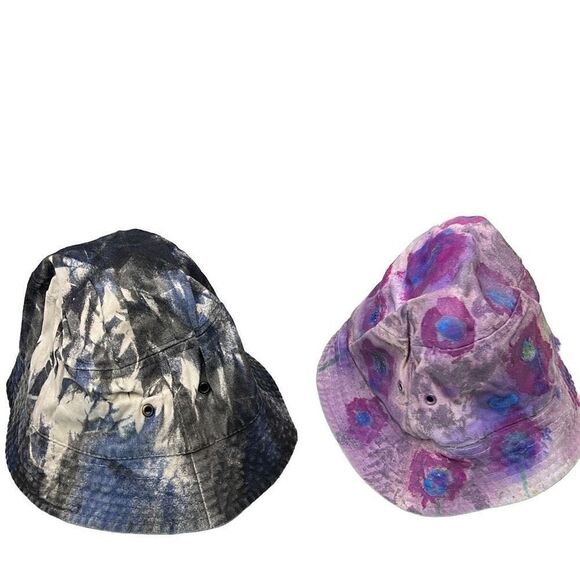 Youth Bucket Hats Set - Camouflage & Milky Way Galaxy Multicolor 12" Diameter - Picture 7 of 10